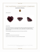3.47 Ct. Rhodolite Garnet from Tanzania Appraisal