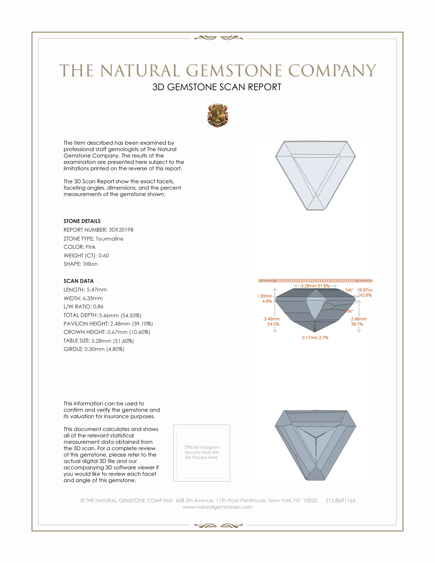 0.60 Ct. Tourmaline from Mozambique