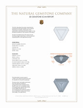 0.60 Ct. Tourmaline from Mozambique 3 D Scan Report