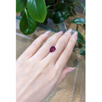 3.42 Ct. Rhodolite Garnet from Tanzania Life Style