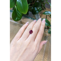 3.33 Ct. Rhodolite Garnet from Tanzania Life Style