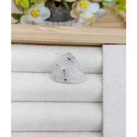 14.22 Ct. Cabochon Rutilated Quartz from Brazil Life Style