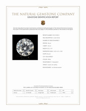 0.91 Ct. White Zircon from Ceylon (Sri Lanka) Scan Report