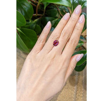 3.42 Ct. Rhodolite Garnet from Tanzania Life Style