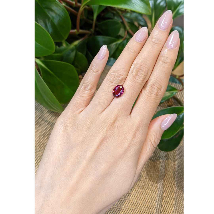 3.42 Ct. Rhodolite Garnet from Tanzania