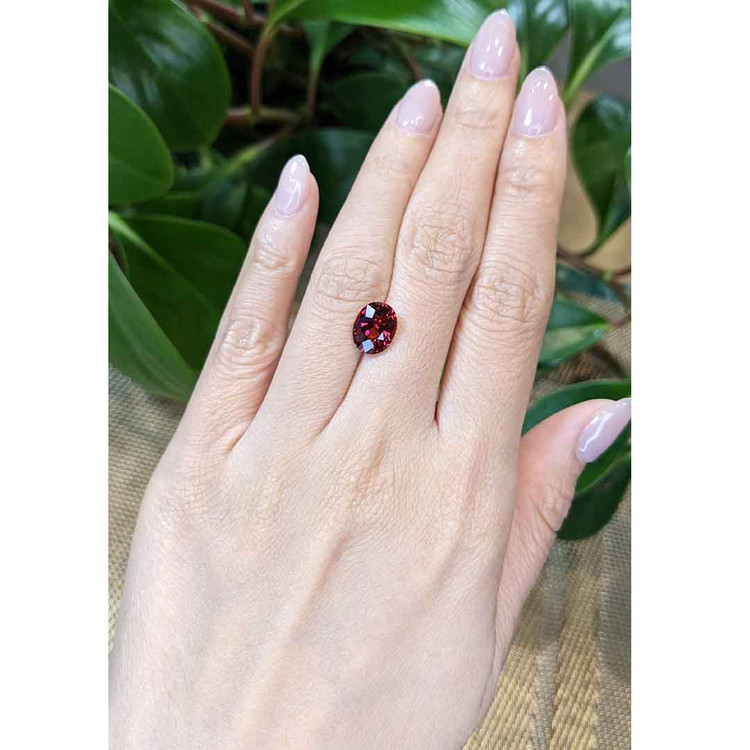 3.41 Ct. Rhodolite Garnet from Tanzania