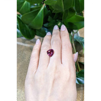 4.26 Ct. Purplish Pink Rhodolite Garnet from Tanzania Life Style
