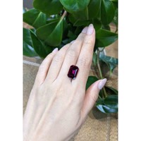 12.24 Ct. Rhodolite Garnet from Tanzania Life Style