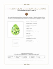 1.72 Ct. Green (Lime Green) Peridot from Tanzania Scan Report