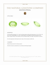 1.01 Ct. Peridot from Tanzania Appraisal