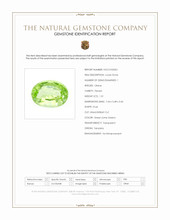 1.01 Ct. Green (Lime Green) Peridot from Tanzania Scan Report