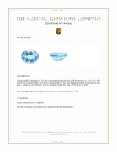 1.52 Ct. Sky Blue Topaz from Brazil Appraisal