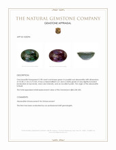 2.98 Ct. Alexandrite from Brazil Appraisal