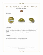 2.94 Ct. Cabochon Chrysoberyl from Tanzania Appraisal
