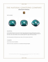 3.30 Ct. Cabochon Topaz from Brazil Appraisal