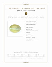 1.47 Ct. Greenish Yellow Cabochon Chrysoberyl from Tanzania Scan Report