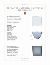 0.98 Ct. Cabochon Amethyst from Africa 3 D Scan Report