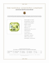 0.71 Ct. Yellowish Green Chrysoberyl from Ceylon (Sri Lanka) Scan Report