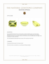 0.63 Ct. Chrysoberyl from Ceylon (Sri Lanka) Appraisal