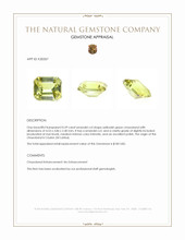 0.39 Ct. Chrysoberyl from Ceylon (Sri Lanka) Appraisal