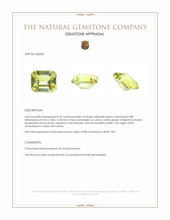0.39 Ct. Chrysoberyl from Ceylon (Sri Lanka) Appraisal