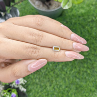 0.98 Ct. Chrysoberyl from Ceylon (Sri Lanka) Life Style