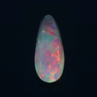 0.90 Ct. Cabochon Semi-Black Opal from Australia Video
