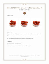 9.72 Ct. Coral from Italy Appraisal