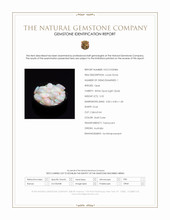 5.55 Ct. Multi Color Cabochon White Opal (Light Opal) from Australia Scan Report