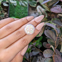 5.55 Ct. Cabochon White Opal from Australia Life Style