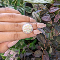 5.55 Ct. Cabochon White Opal from Australia Life Style