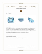 5.21 Ct. Greenish Blue Topaz from Ceylon (Sri Lanka) Appraisal
