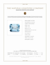 2.58 Ct. Sky Blue Topaz from Ceylon (Sri Lanka) Scan Report