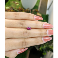 0.88 Ct. Rhodolite Garnet from Ceylon (Sri Lanka) Life Style