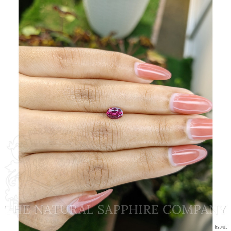 0.88 Ct. Rhodolite Garnet from Ceylon (Sri Lanka)