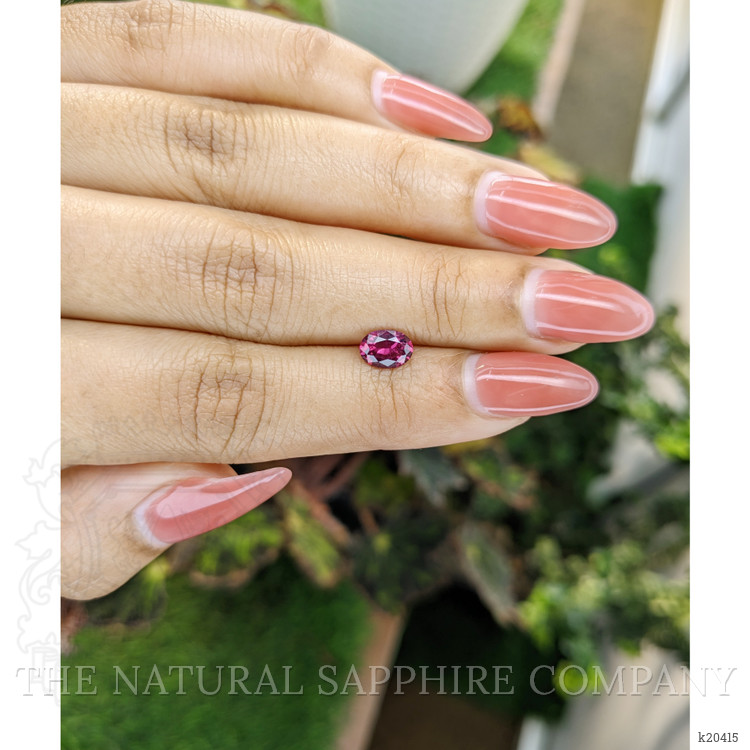 0.88 Ct. Rhodolite Garnet from Ceylon (Sri Lanka)