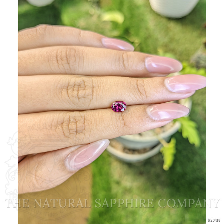0.97 Ct. Rhodolite Garnet from Ceylon (Sri Lanka)
