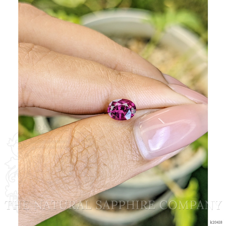 0.97 Ct. Rhodolite Garnet from Ceylon (Sri Lanka)
