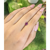 0.97 Ct. Rhodolite Garnet from Ceylon (Sri Lanka) Life Style
