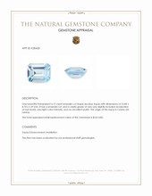 4.12 Ct. Sky Blue Topaz from Ceylon (Sri Lanka) Appraisal