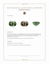 1.19 Ct. Alexandrite from Ceylon (Sri Lanka) Appraisal