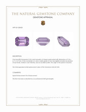 3.04 Ct. Purple Spinel from Tanzania Appraisal