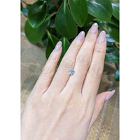 0.61 Ct. Aquamarine from Brazil Life Style