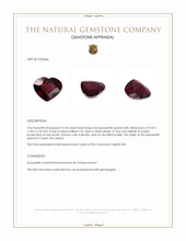 4.18 Ct. Red Spessartite Garnet from Ceylon (Sri Lanka) Appraisal