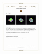 4.83 Ct. Multi Color White Opal from Australia Appraisal