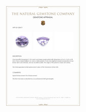 1.04 Ct. Spinel from Ceylon (Sri Lanka) Appraisal