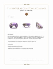 4.02 Ct. Bi Color Ametrine from Brazil Appraisal
