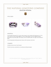 4.91 Ct. Bi Color Ametrine from Brazil Appraisal