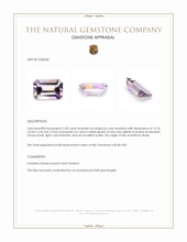 3.50 Ct. Bi Color Ametrine from Brazil Appraisal