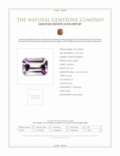 3.50 Ct. Bi Color Ametrine from Brazil Scan Report